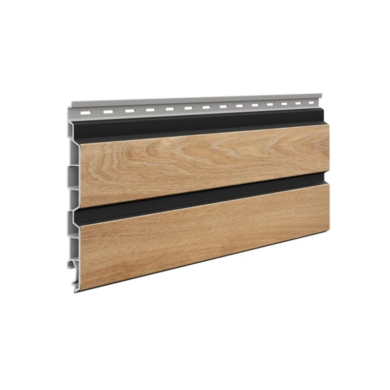 Panele elewacyjne fasadowe Solvo V-Black Dąb Naturalny 3031