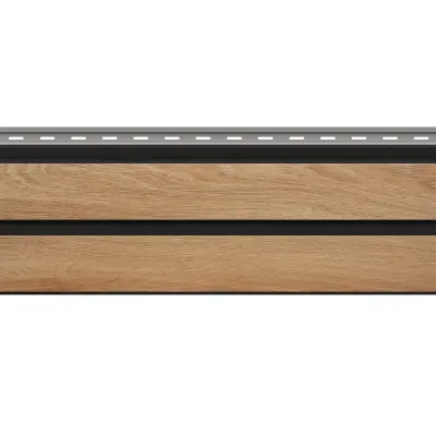 Panele elewacyjne fasadowe Solvo V-Black Dąb Naturalny 3031997 SO-02