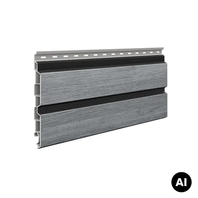 Panele elewacyjne fasadowe Solvo V-Black Dąb Szary 3031999 SO-02
