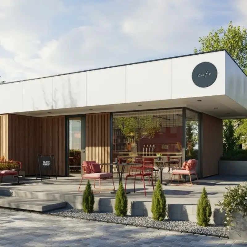 Panele elewacyjne fasadowe Solvo V-Black Dąb Naturalny 3032