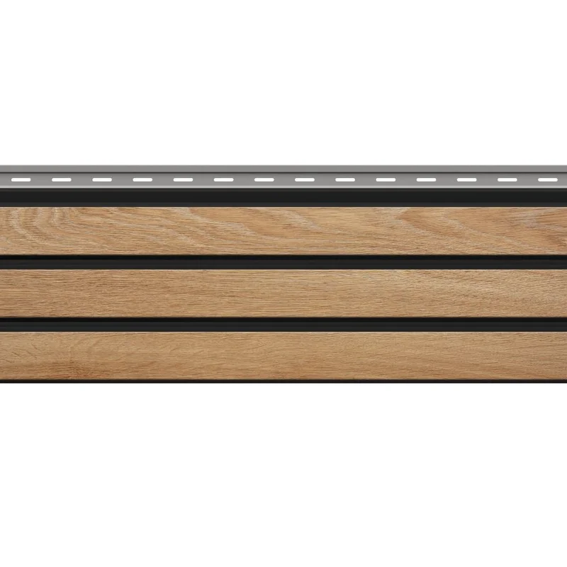 Panele elewacyjne fasadowe Solvo V-Black Dąb Naturalny 3032