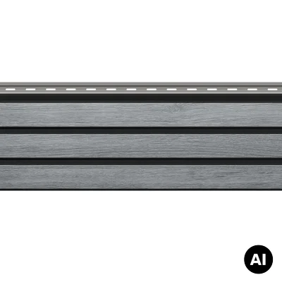 Panele elewacyjne fasadowe Solvo V-Black Dąb Szary 3032015 SO-03