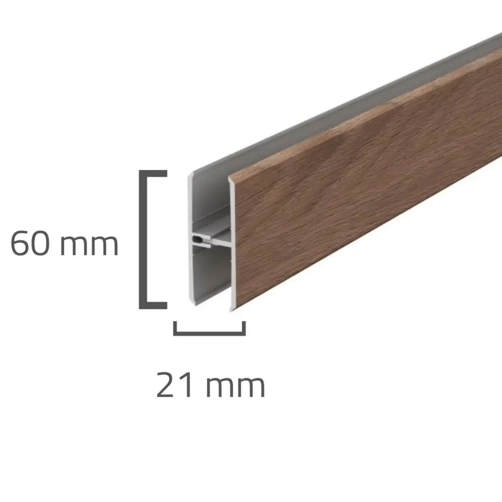 Panele elewacyjne fasadowe Solvo Łącznik Dąb Czekoladowy 2-cz FS-282, 3030911, Panele zewnętrzne, Solvo Akcesoria do paneli zewnętrznych, VOX