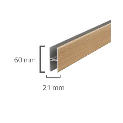 Panele elewacyjne fasadowe Solvo Łącznik Dąb Naturalny 2-cz FS-282, 3030910