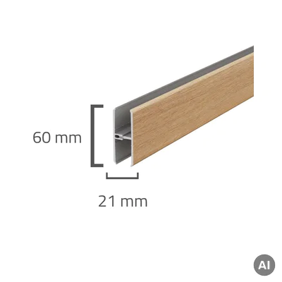 Panele elewacyjne fasadowe Solvo Łącznik Dąb Naturalny 2-cz FS-282, 3030910