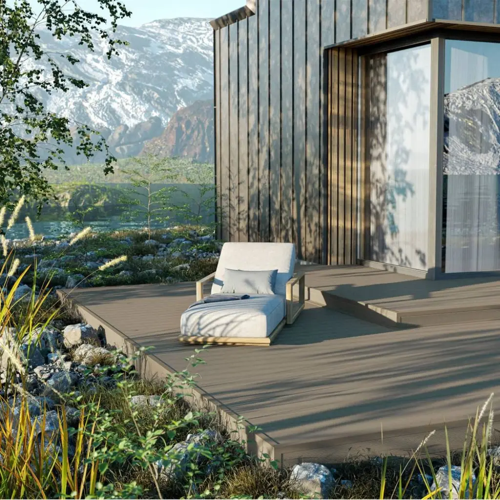 Deska tarasowa dwustronna Skandynawia Bjork 3,0m 25 mm, BS7A01, Deska tarasowa, Kolory Świata, Bergdeck