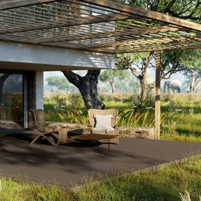 Deska tarasowa dwustronna Safari Heban 3,0m 25 mm, BA7A01