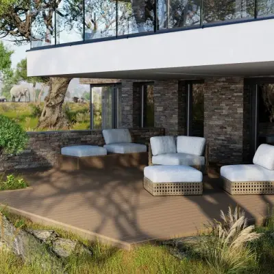 Deska tarasowa dwustronna Safari Azobe 3,0m 25 mm, BA7A03