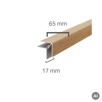 Panele elewacyjne fasadowe Solvo Listwa narożna zewnętrzna Dąb Naturalny 2-cz FS-222, 3030870