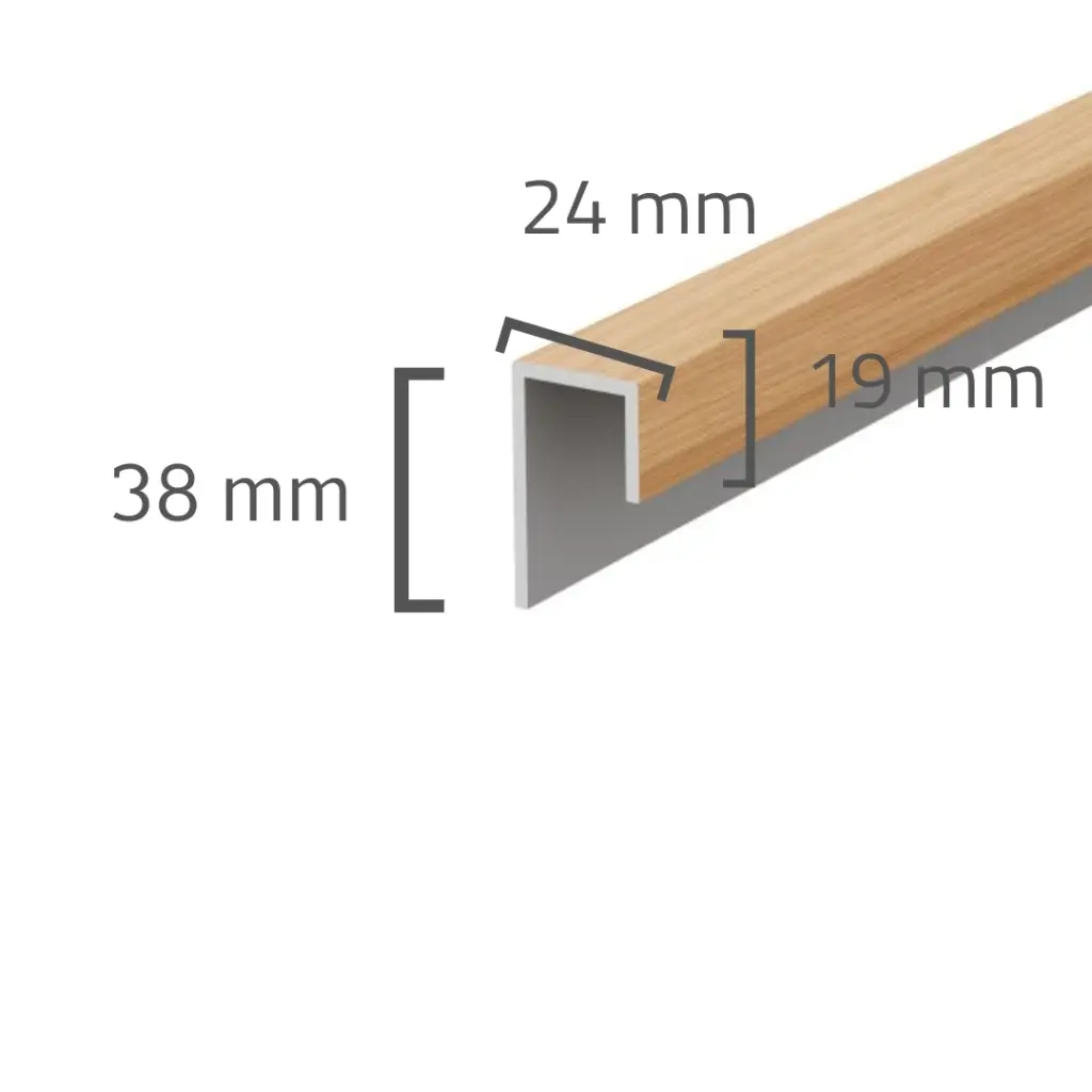 Panele elewacyjne fasadowe Solvo Listwa uniwersalna Cedr 1-cz FS-251, 3030881, Panele zewnętrzne, Akcesoria do paneli zewnętrznych Solvo, VOX
