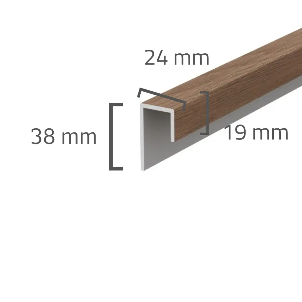 Panele elewacyjne fasadowe Solvo Listwa uniwersalna Dąb Czekoladowy 1-cz FS-251, 3030879, Panele zewnętrzne, Akcesoria do paneli zewnętrznych Solvo, VOX