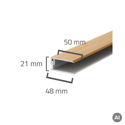Panele elewacyjne fasadowe Solvo Listwa zakończeniowa Cedr 2-cz FS-252, 3030889