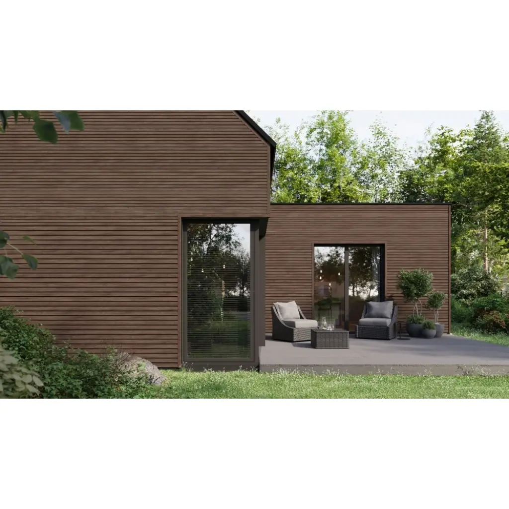 Panele elewacyjne fasadowe Solvo Listwa perforowana Dąb Czekoladowy 1-cz FS-261, 3030895, Panele zewnętrzne, Akcesoria do paneli zewnętrznych Solvo, VOX