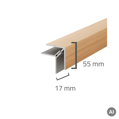 Panele elewacyjne fasadowe Solvo Listwa narożna zewnętrzna Cedr 2-cz FS-222, 3030873
