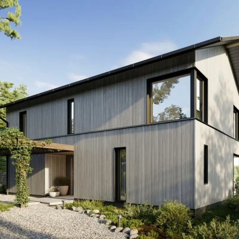 Panele elewacyjne fasadowe Solvo Łącznik Dąb Szary 2-cz F