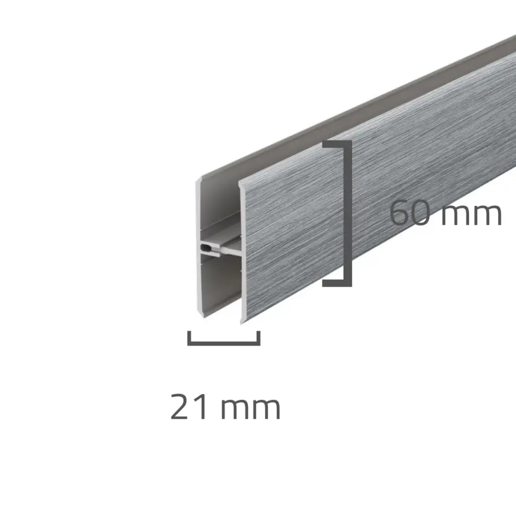Panele elewacyjne fasadowe Solvo Łącznik Dąb Szary 2-cz FS-282, 3030912, Panele zewnętrzne, Solvo Akcesoria do paneli zewnętrznych, VOX