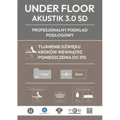 Podkład Under Floor Akustik 3.0 SD, 04-10-00868