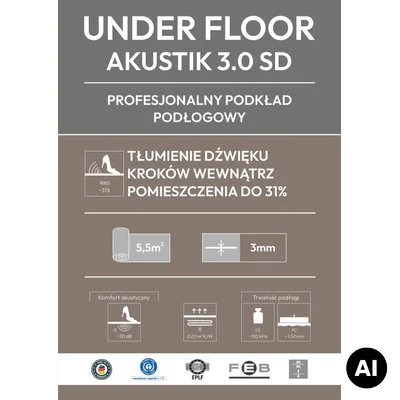 Podkład Under Floor Akustik 3.0 SD, 04-10-00868