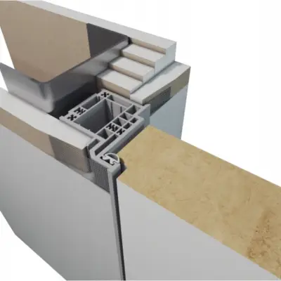 Zestaw Drzwi ukryte + Ościeżnica Porta HIDE WC bezprzylgowa (otwierane na zewnątrz) Prawe 70cm płyta, SPA1110P07LBPWAOV0O000, OPA100LP070000AM300000