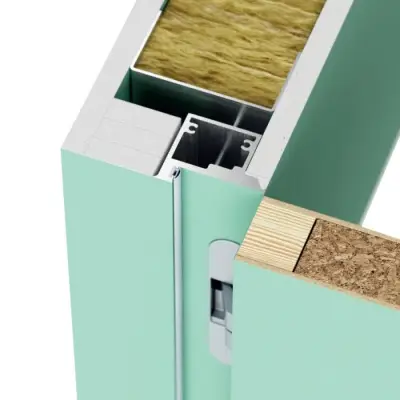 Zestaw Drzwi ukryte + Ościeżnica Porta HIDE WC bezprzylgowa (otwierane na zewnątrz) Prawe 70cm płyta, SPA1110P07LBPWAOV0O000, OPA100LP070000AM300000