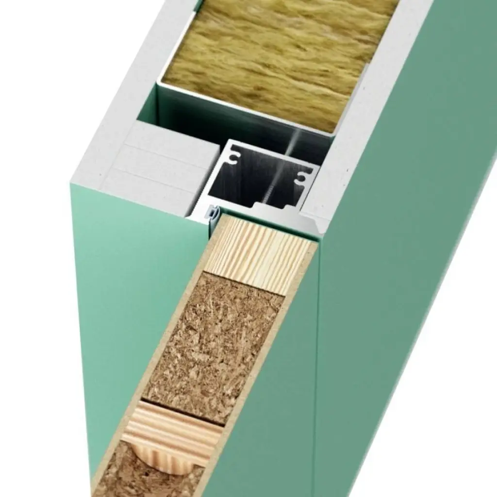 Zestaw Drzwi ukryte + Ościeżnica Porta HIDE WC Bezprzylgowe (otwierane na zewnątrz) Lewe 70cm płyta, SPA1110L07LBPWAOV0O000, OPA100LL070000AM300000, Zestaw, Porta HIDE 1.1, PORTA