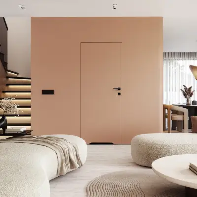 Zestaw Drzwi ukryte + Ościeżnica Porta HIDE WC Bezprzylgowe (otwierane na zewnątrz) Lewe 70cm płyta, SPA1110L07LBPWAOV0O000, OPA100LL070000AM300000