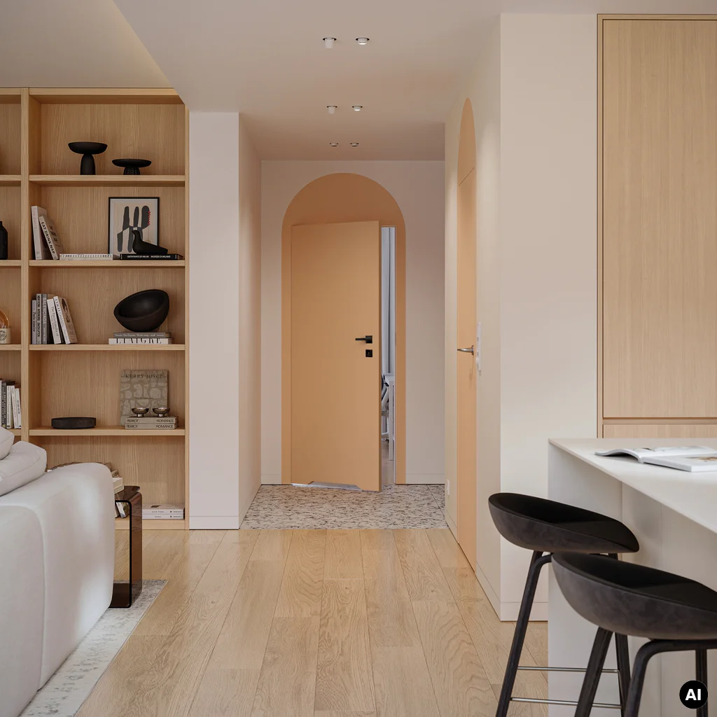 Zestaw Drzwi ukryte + Ościeżnica Porta HIDE WC Bezprzylgowe (otwierane na zewnątrz) Lewe 70cm płyta, SPA1110L07LBPWAOV0O000, OPA100LL070000AM300000, Zestaw, PORTA HIDE, PORTA