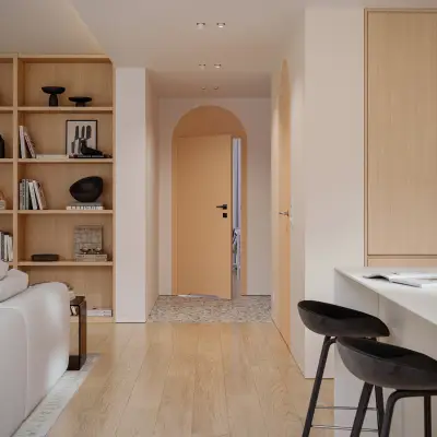 Zestaw Drzwi ukryte + Ościeżnica Porta HIDE WC Bezprzylgowe (otwierane na zewnątrz) Lewe 70cm płyta, SPA1110L07LBPWAOV0O000, OPA100LL070000AM300000