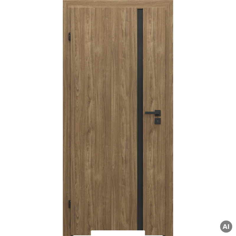 Zestaw Drzwi + Ościeżnica Porta Focus 4.A z czarną szybą
