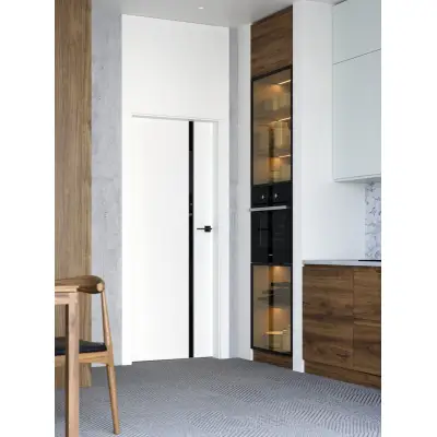 Zestaw Drzwi + Ościeżnica Porta Focus 4.A z czarną szybą WC 95-135 Dąb Catania Przylgowe (otwierane na zewnątrz) Lewe 80cm plaster miodu, SPWG4A0L08DDTWSB2KHB00, OPWP6B0L08DDT0SZ260000