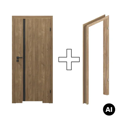 Zestaw Drzwi + Ościeżnica Porta Focus 4.A z czarną szybą WC 95-135 Dąb Catania Przylgowe (otwierane na zewnątrz) Prawe 80cm plaster miodu, SPWG4A0P08DDTWSB2KHB00, OPWP6B0P08DDT0SZ260000