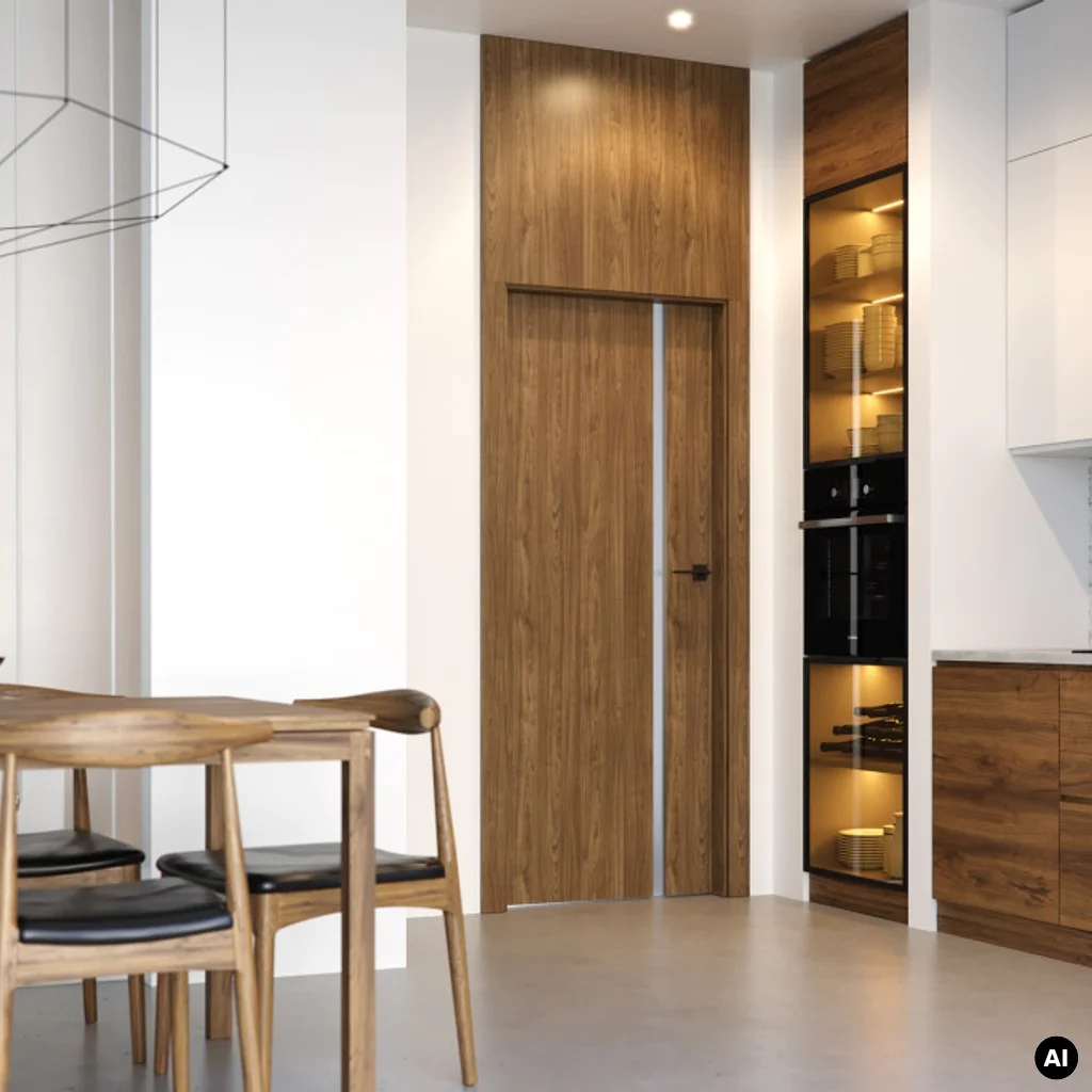 Zestaw Drzwi + Ościeżnica Porta Focus 4.A z czarną szybą WC 95-135 Dąb Catania Przylgowe (otwierane na zewnątrz) Prawe 80cm plaster miodu, SPWG4A0P08DDTWSB2KHB00, OPWP6B0P08DDT0SZ260000, Zestaw, PORTA FOCUS, PORTA
