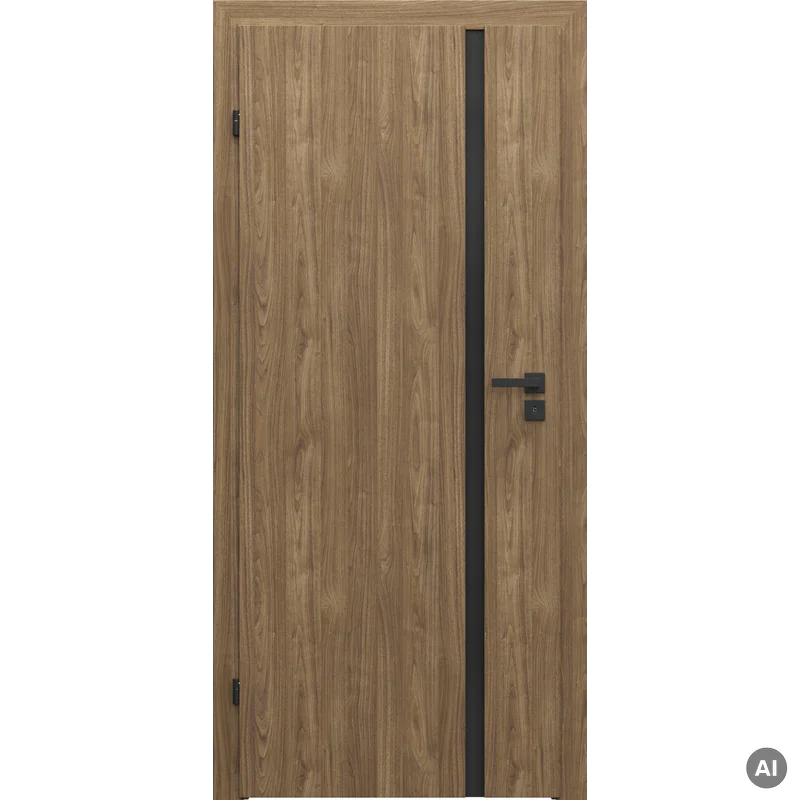 Zestaw Drzwi + Ościeżnica Porta Focus 4.A z czarną szybą