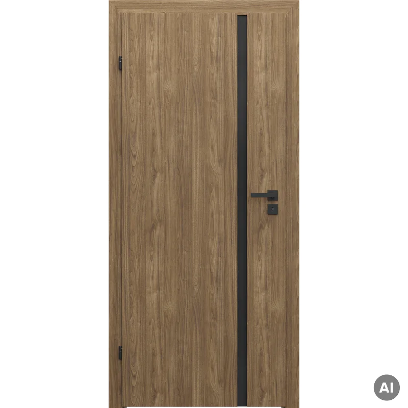 Zestaw Drzwi + Ościeżnica Porta Focus 4.A z czarną szybą
