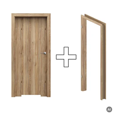 Zestaw Drzwi + Ościeżnica Porta Decor model P WC 95-135 Dąb Catania Przylgowe (otwierane na zewnątrz) Lewe 80cm plaster miodu, SPWP0P0L08DDTWSB2AH000, OPWP6B0L08DDT0SZ260000