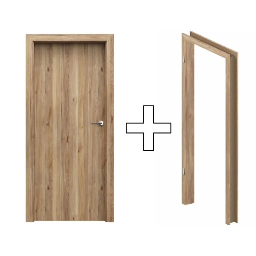 Zestaw Drzwi + Ościeżnica Porta Decor model P 95-135 Dąb Catania Przylgowe (otwierane na zewnątrz) Lewe 80cm plaster miodu, SPWP0P0L08DDT0SZ2AH000, OPWP6B0L08DDT0SZ260000, Zestaw, Porta DECOR, PORTA