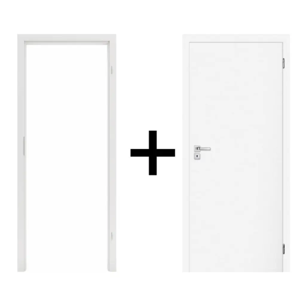 Komplet drzwi + Ościeżnica regulowana 95-114 Norma Decor 1 prawe 80cm Zawias motylkowy bezprzylgowe, 100073569, 100073608, Zestaw, Norma Decor, Invado