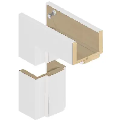 Komplet drzwi + Ościeżnica regulowana 95-114 Norma Decor 1 lewe 80cm Zawias motylkowy bezprzylgowe WC, 100073577, 100073604