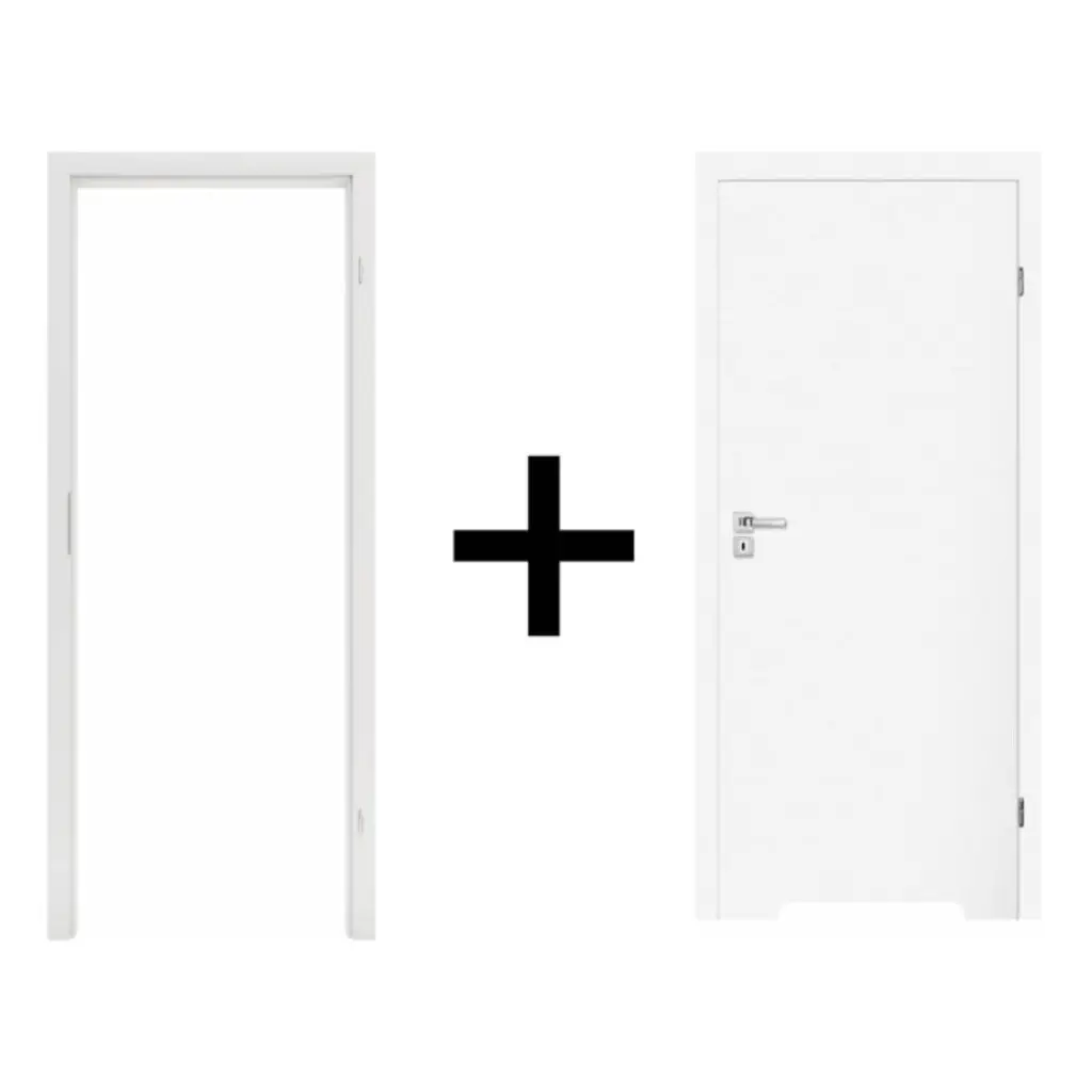 Komplet drzwi + Ościeżnica regulowana 95-114 Norma Decor 1 prawe 80cm Zawias motylkowy bezprzylgowe WC, 100073578, 100073608, Zestaw, Norma Decor, Invado