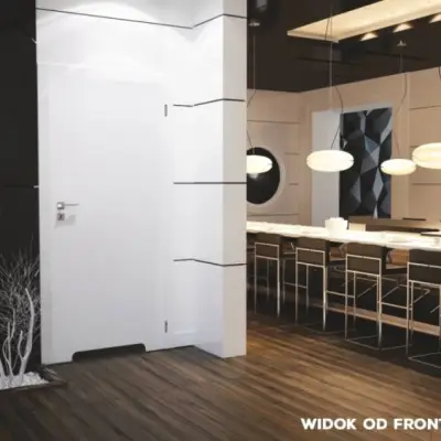 Komplet drzwi + Ościeżnica regulowana 95-114 Norma Decor 1 prawe 80cm Zawias motylkowy bezprzylgowe WC, 100073578, 100073608