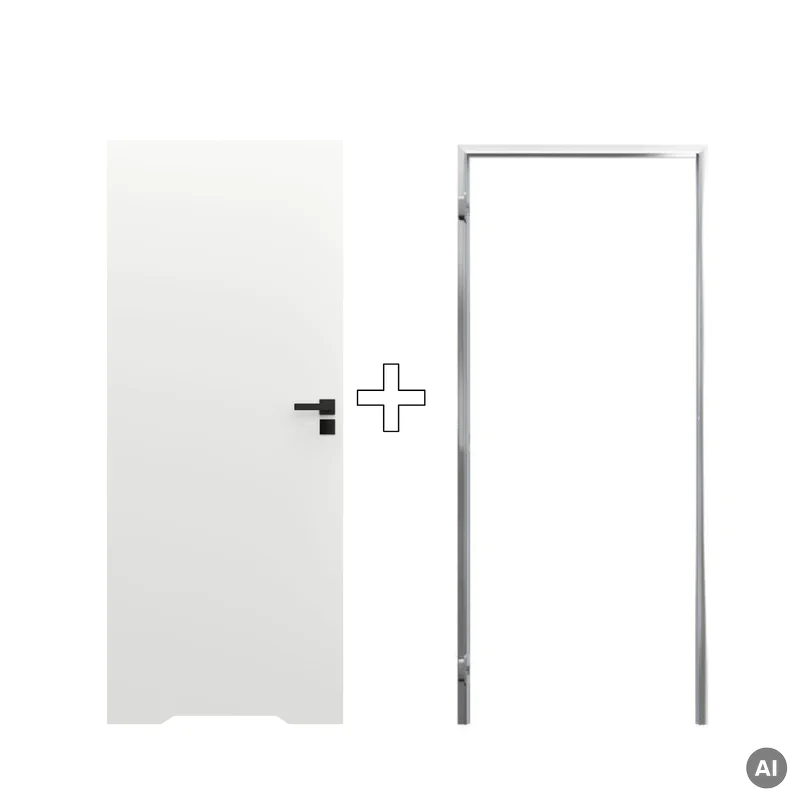 Zestaw Drzwi ukryte + Ościeżnica Porta HIDE WC Bezprzylgow