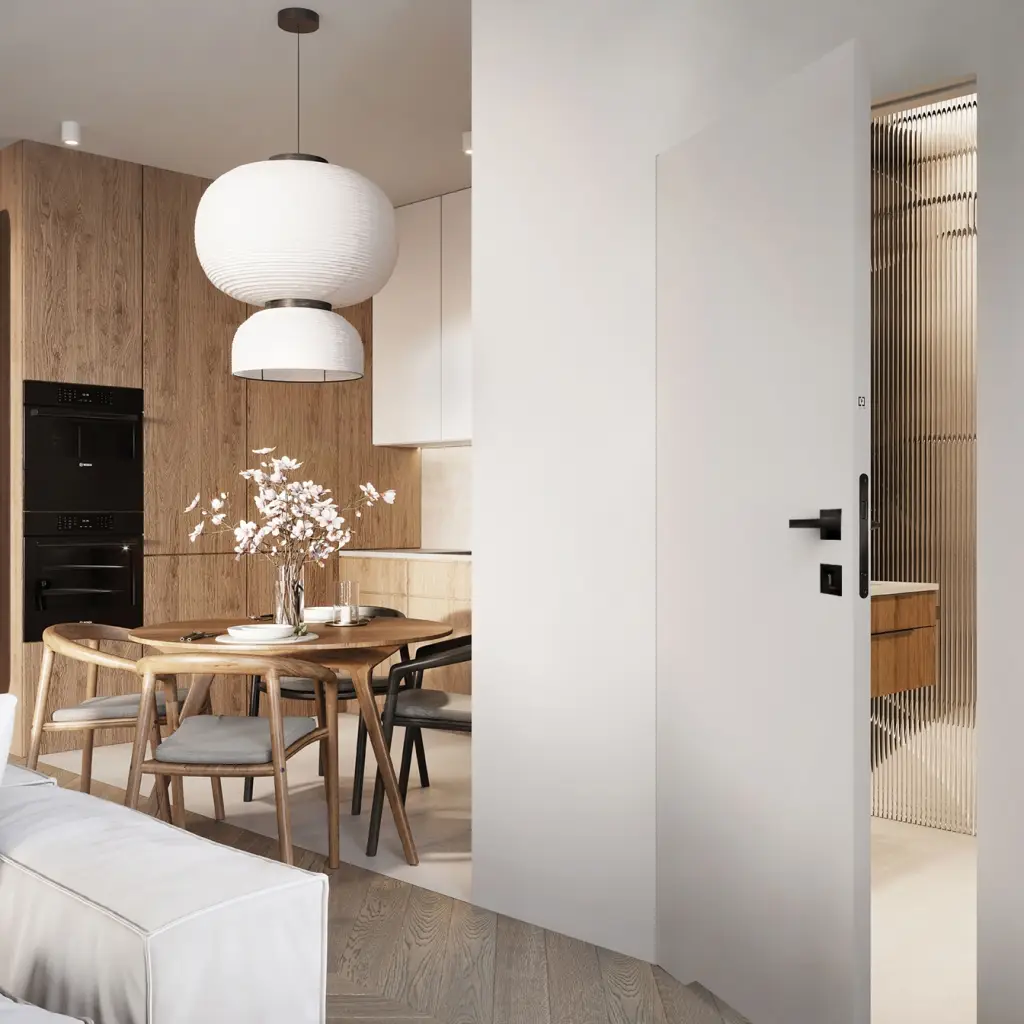 Zestaw Drzwi ukryte + Ościeżnica Porta HIDE WC Bezprzylgowe (otwierane na zewnątrz) Lewe 80cm plaster miodu, SPA1110L08LBPWAYU0H000, OPA100LL080000AN200000, Zestaw, Porta HIDE, PORTA