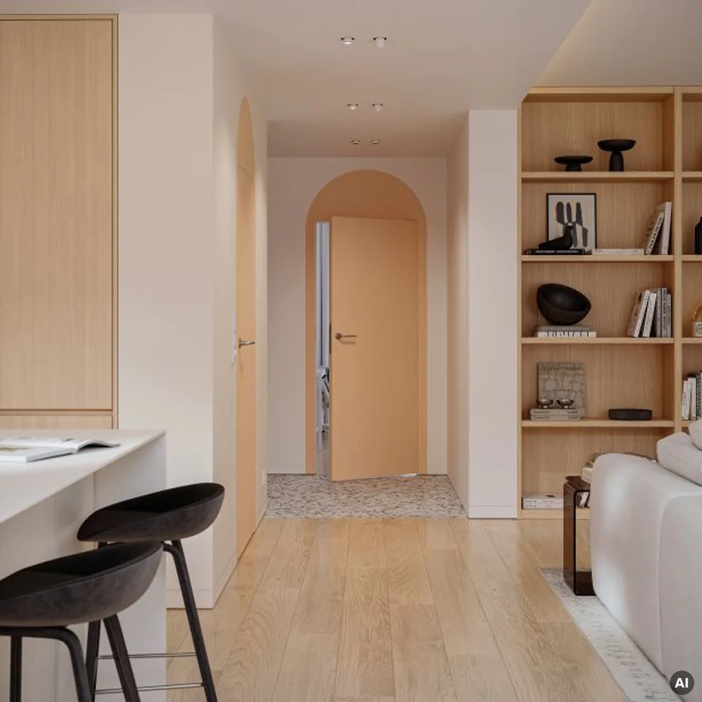 Zestaw Drzwi ukryte + Ościeżnica Porta HIDE Bezprzylgowe (otwierane na zewnątrz) Prawe 80cm plaster miodu, SPA1110P08LBP0A7U0H000, OPA100LP080000AN200000, Zestaw, PORTA HIDE, PORTA
