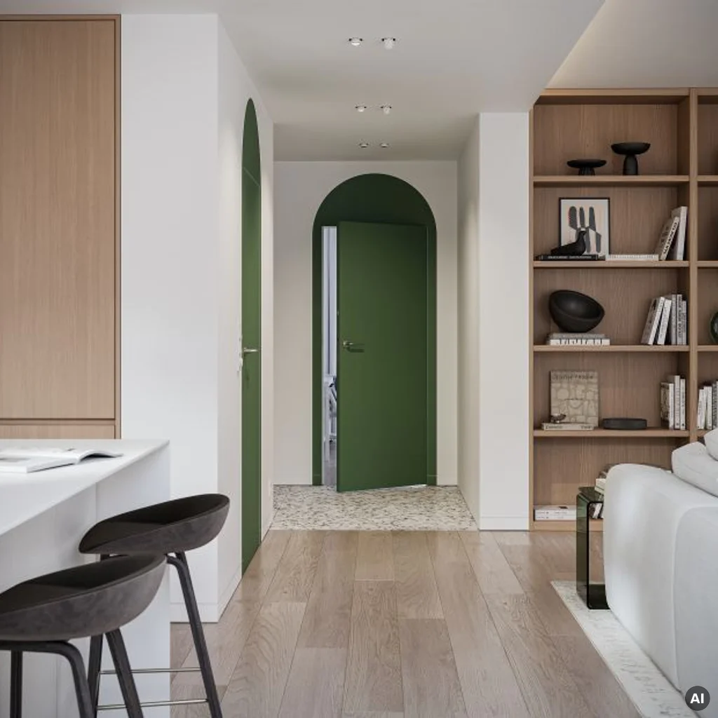 Zestaw Drzwi ukryte + Ościeżnica Porta HIDE Bezprzylgowe (otwierane na zewnątrz) Prawe 80cm plaster miodu, SPA1110P08LBP0A7U0H000, OPA100LP080000AN200000, Zestaw, PORTA HIDE, PORTA