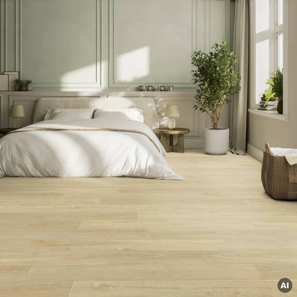 Panele winylowe samoprzylepne z podkładem Madera Beige Naturalny 3.5 mm Klasa 32, 39941623, Podłoga winylowa, Senso Unik, Gerflor