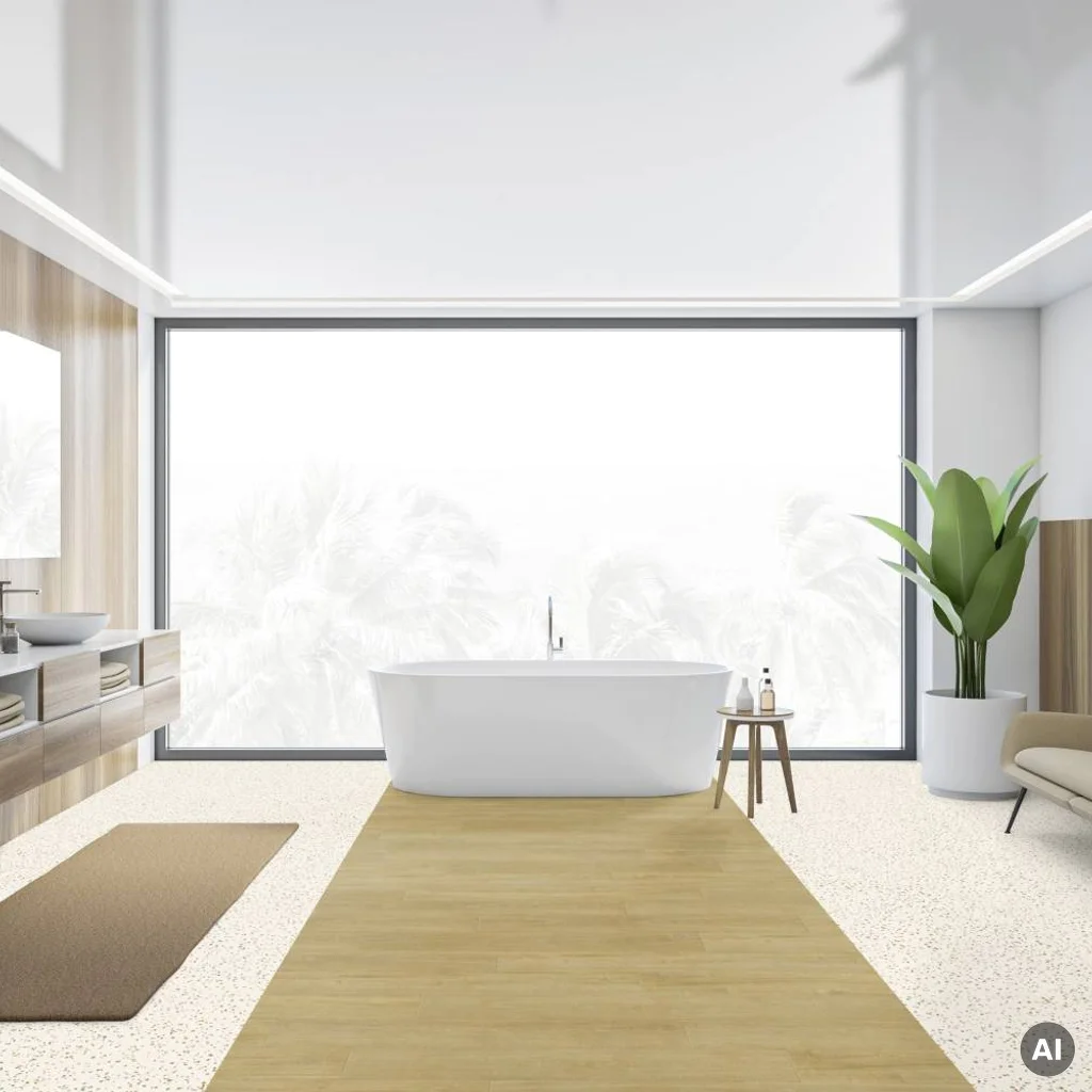 Panele winylowe samoprzylepne z podkładem Madera Beige Naturalny 3.5 mm Klasa 32, 39941623, Podłoga winylowa, Senso Unik, Gerflor