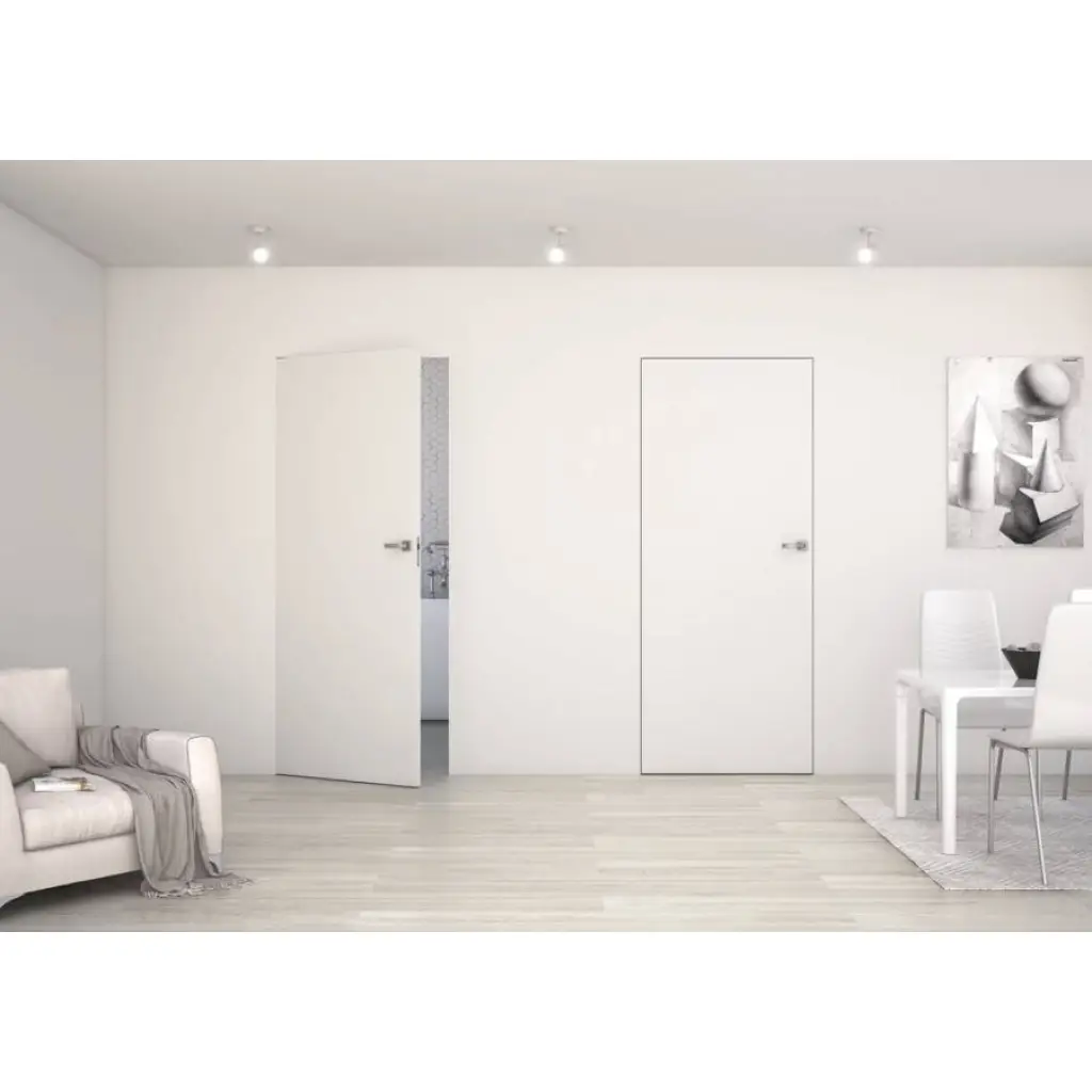 Zestaw Drzwi ukryte + Ościeżnica biała Sara Eco 2 odwrotna przylga (otwierane do wewnątrz) Prawe 80 cm płyta, 5901316049835, 5901316110641, Zestaw, Sara Eco 2, DRE