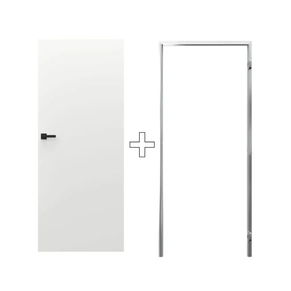 Zestaw Drzwi ukryte + Ościeżnica Sara Eco 2 bezprzylgowe (otwierane na zewnątrz) Prawe 80 cm plaster miodu, DRE 400010028, DRE 400010425, Zestaw, Sara Eco 2, DRE