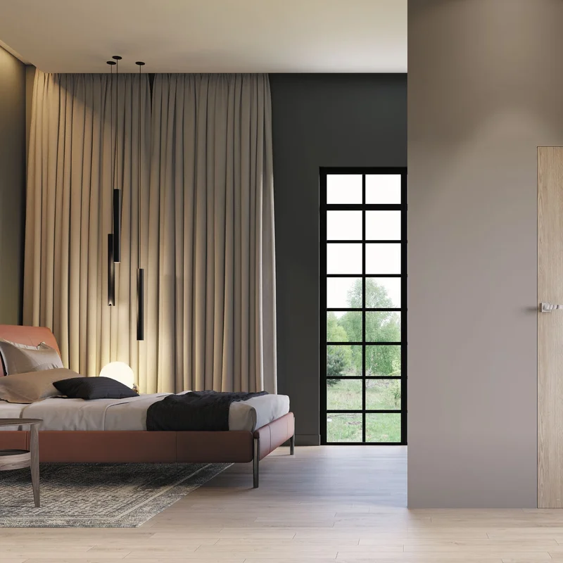 Zestaw Drzwi ukryte + Ościeżnica Sara Eco 2 bezprzylgowe (