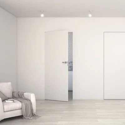 Zestaw Drzwi ukryte + Ościeżnica biała Sara Eco 2 bezprzylgowe (otwierane na zewnątrz) Lewe 80 cm plaster miodu, DRE 400010027, 5901316110658